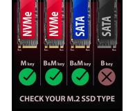 Axagon EEM2-GAM USB-C 10Gbps - M.2 NVMe & SATA SSD GAME M.2 box - 1485445 - zdjęcie 8
